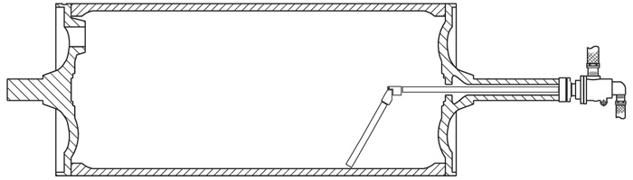 Syphon Elbow Hinged Pin in Dryer